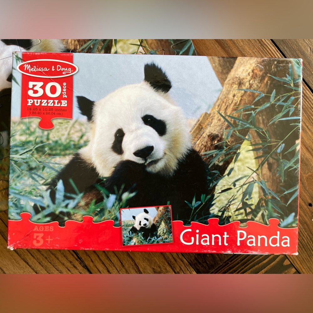 MELISSA & DOUG • 30 piece Giant Panda jigsaw puzzle Asia animal big large pieces